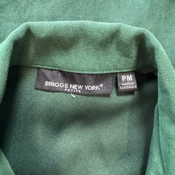 Briggs New York Emerald Green Jacket Petite Medium - Picture 3 of 4